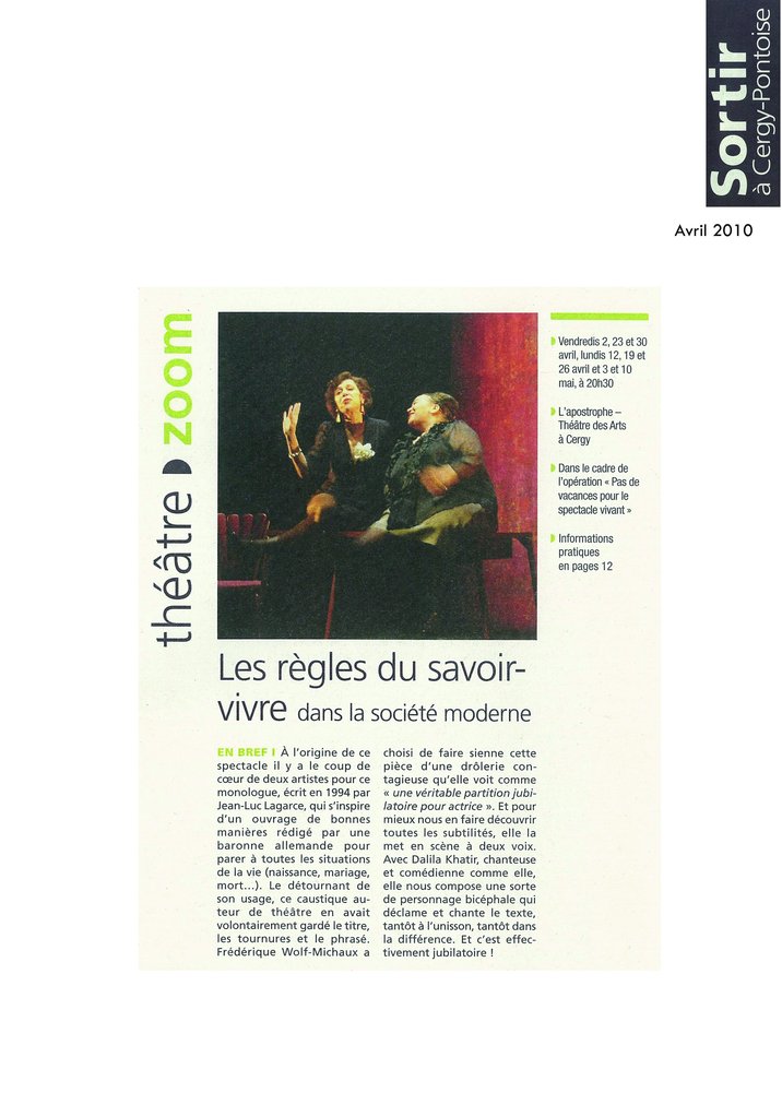 LES RÈGLES DU SAVOIR VIVRE  