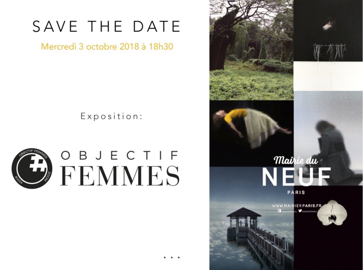  EXPOSITION ADRIENNE ARTH A PARIS DU 3 AU 19 OCTOBRE DANS LE CADRE D'OBJECTIF FEMMES